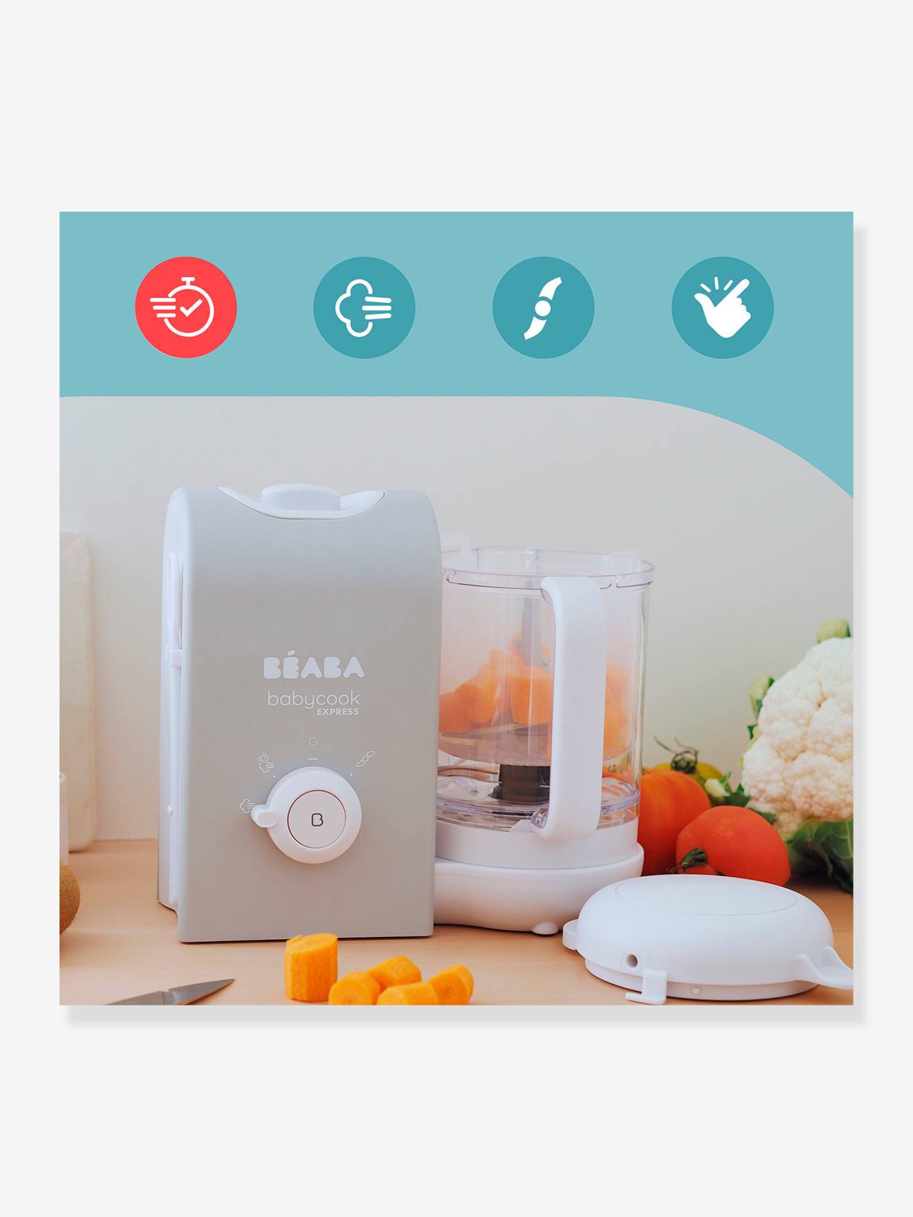 Processador de alimentos Babycook Express BEABA azul