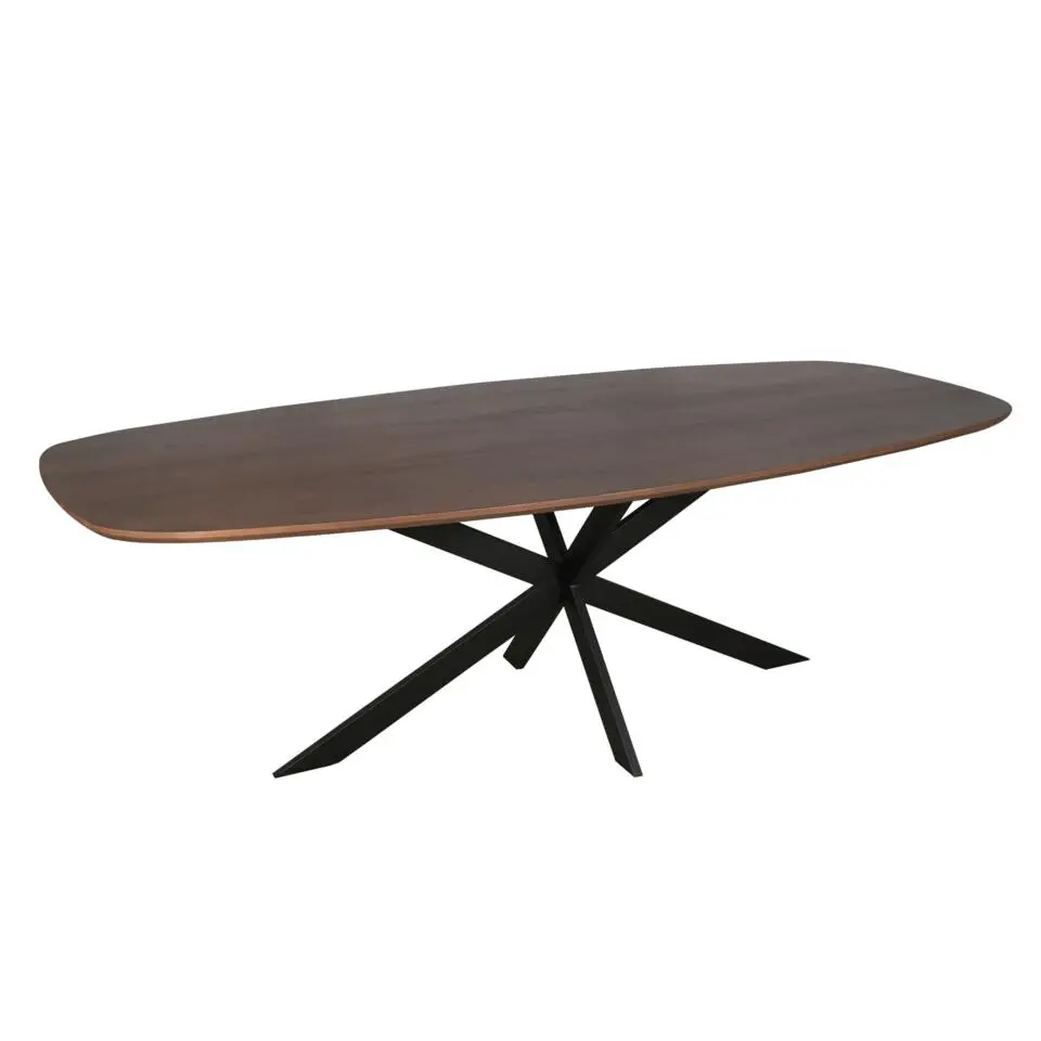 Starfurn - Eiken eettafel Ferris - Deens Ovaal 240 cm - Walnoot