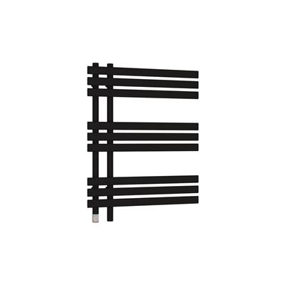 Eastbrook Loddon elektrische handdoekradiator 60x80cm 350W zwart mat