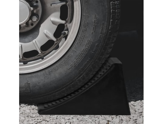 VIDAXL - Cales de roue 4 pcs 16x9x9 cm caoutchouc