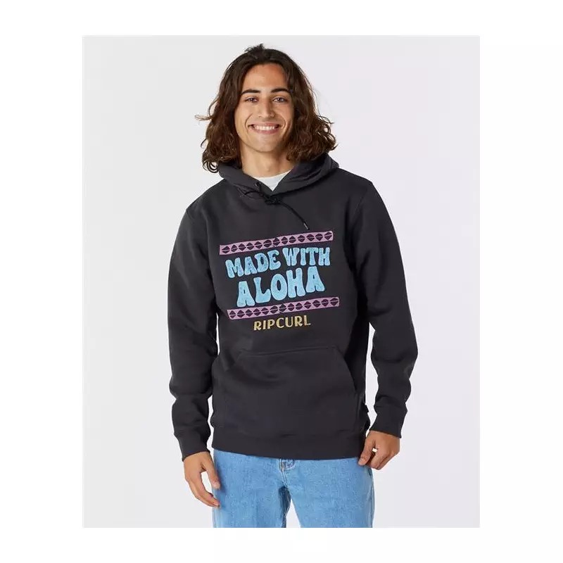 Sweat RIPCURL Down The Line Fp Hooded Washed Black