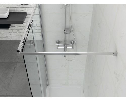 Badstuber Elite douchewand met schuifdeur 120x195cm