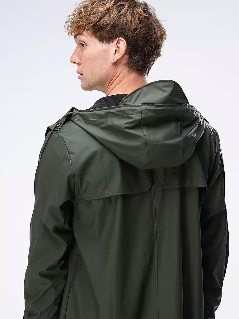 RAINS Parka - Regenjacke dunkelgrün