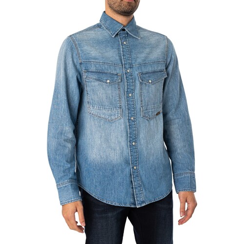 G-Star Raw - Camisa Dakota Regular Azul