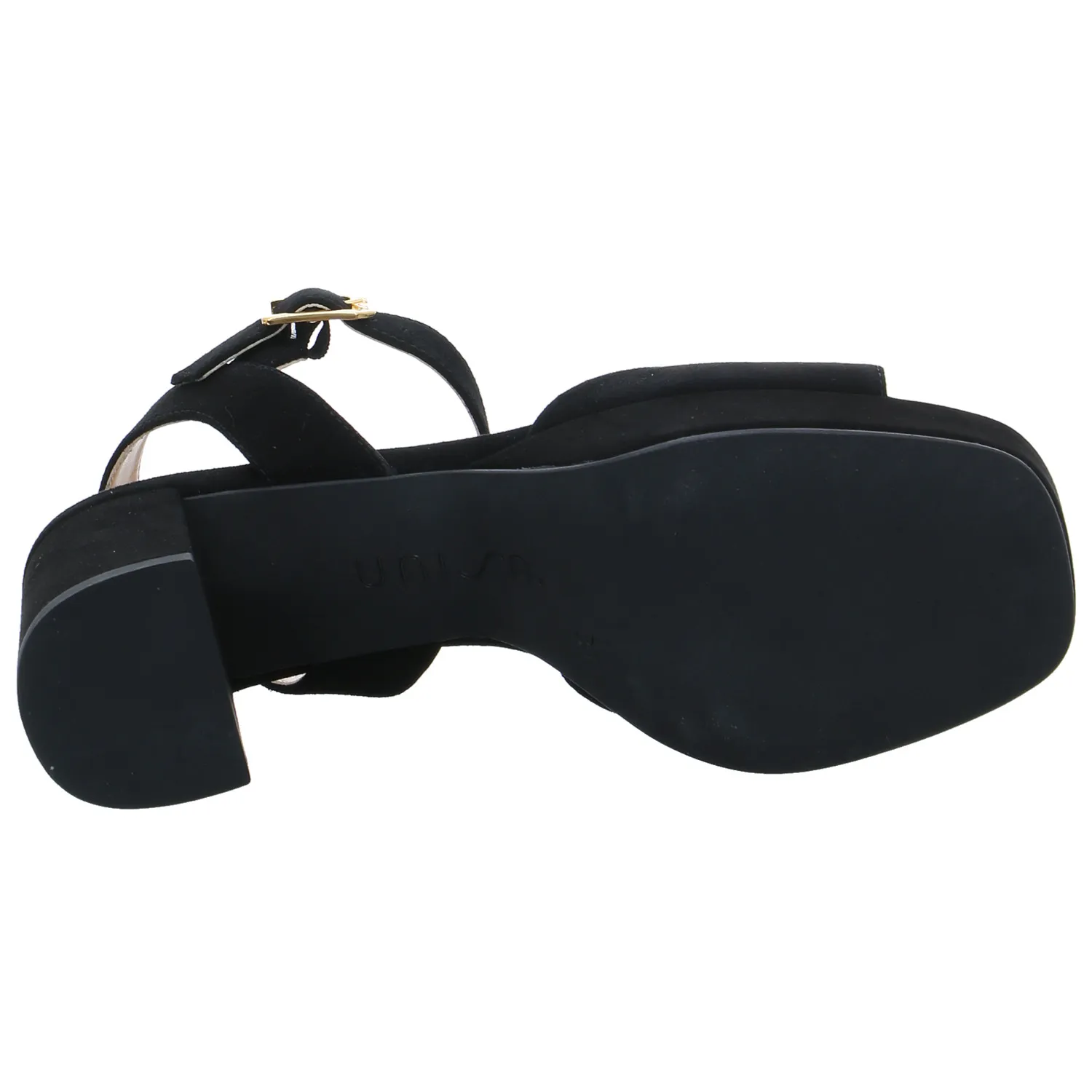 UNISA Sandalette Schwarz Leder