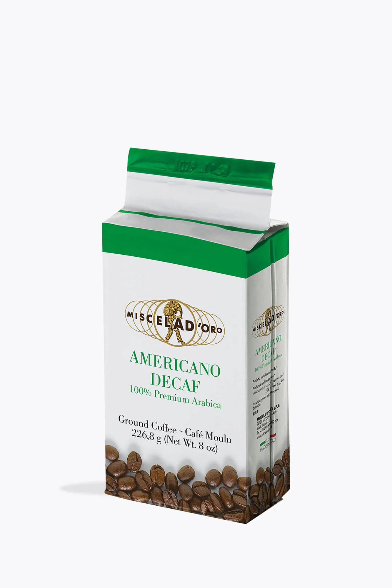 Miscela d'Oro Americano Premium Decaf 226,8g gemahlen