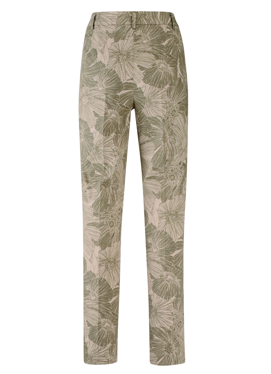 Hose mit floraler Dessinierung