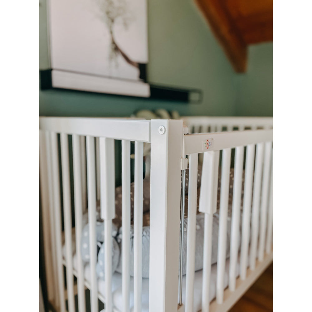 Køb tiSsi® White Laquer Maxi Børneseng Massiv Bøg