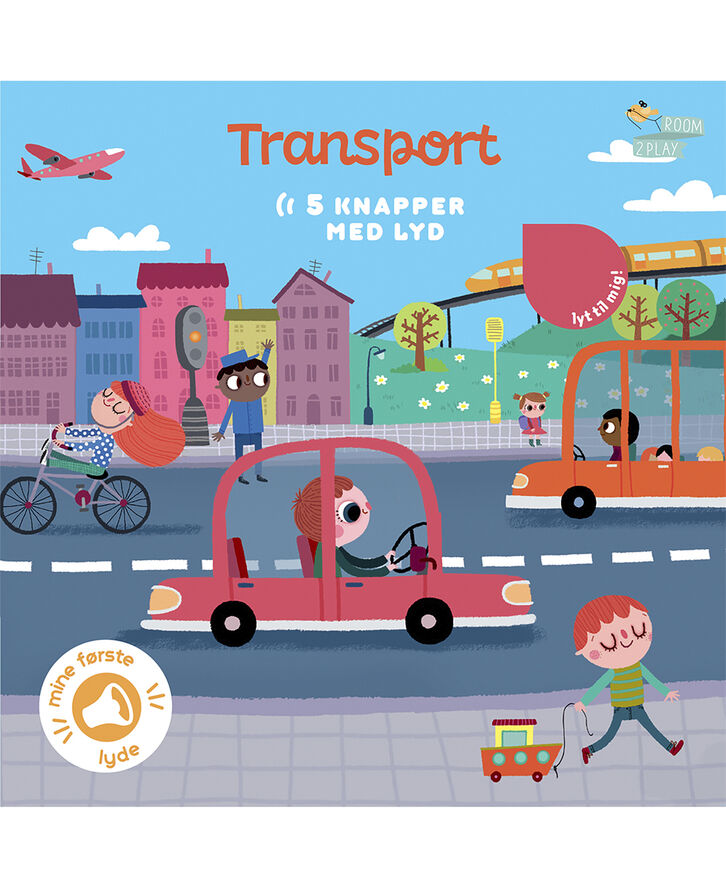Forlaget Room2Play Forlaget ROOM2PLAY - Pegebog med lyd - Transport