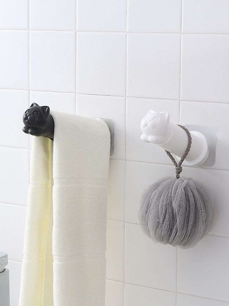 KIizzi - Kattentoiletrol Zelfklevende Wandhouder