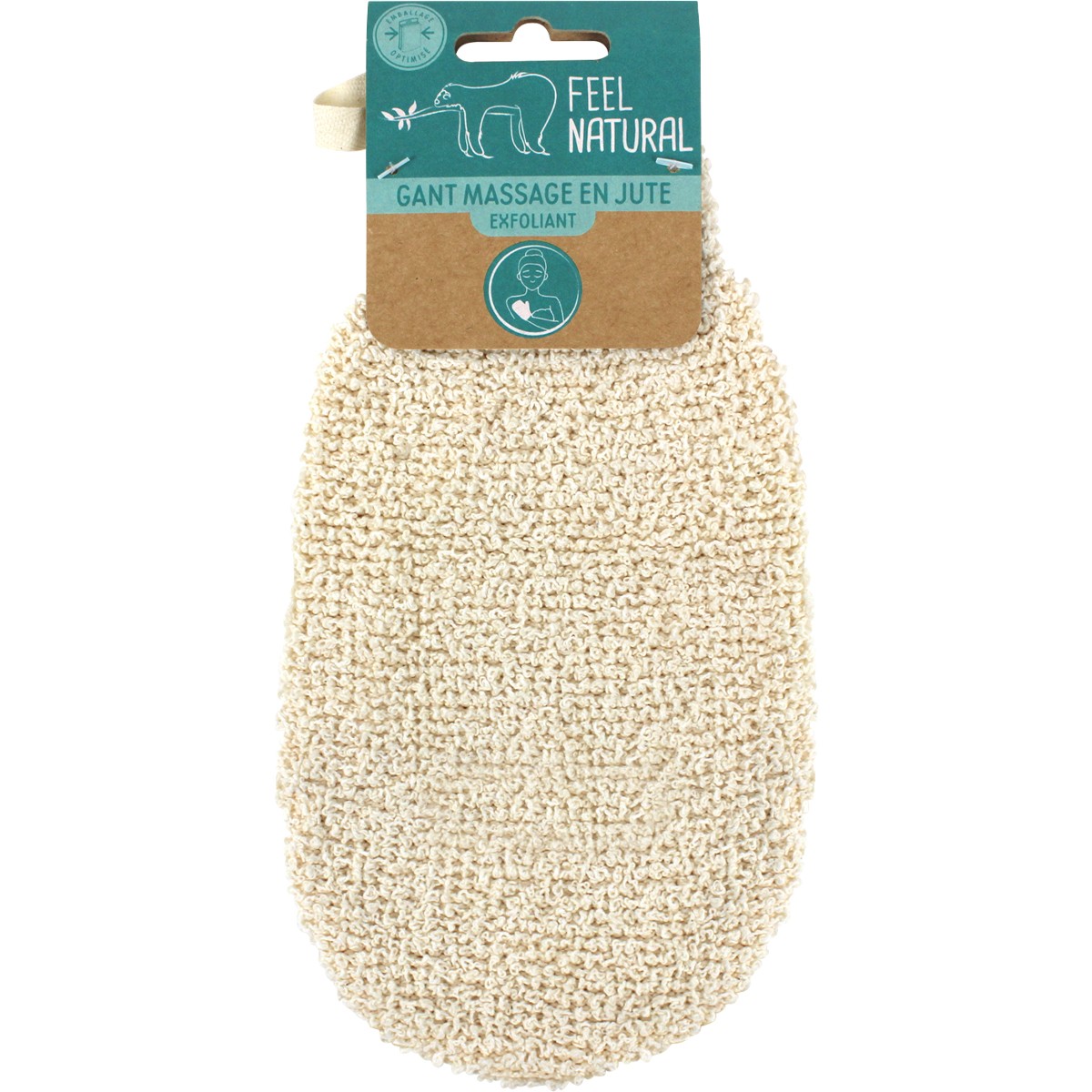 Gant exfoliant en jute - Corps