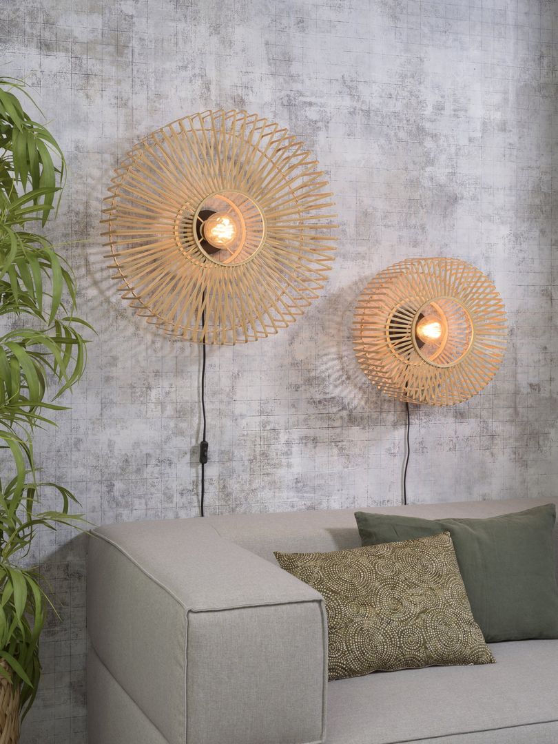 Good&Mojo Bromo Wandlamp Naturel, Zwart
