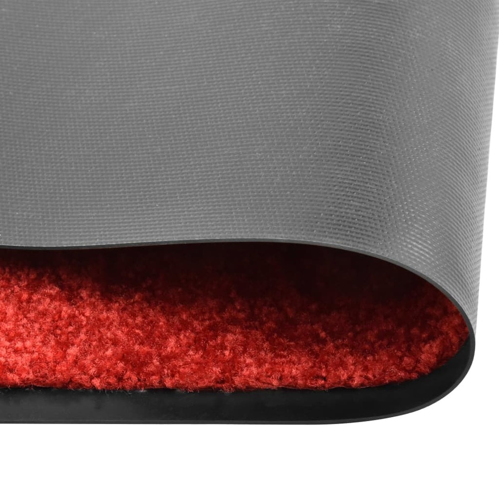 Paillasson lavable rouge 90x150 cm