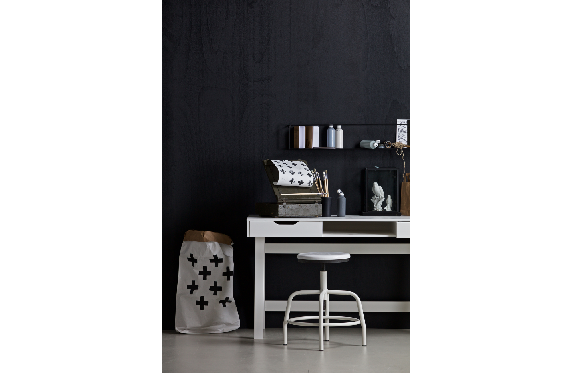 WOOOD bureau Nikki grenen [fsc] Wit