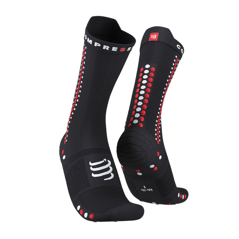 Compressport PRO RACING V4.0 BIKE - Chaussettes black/red