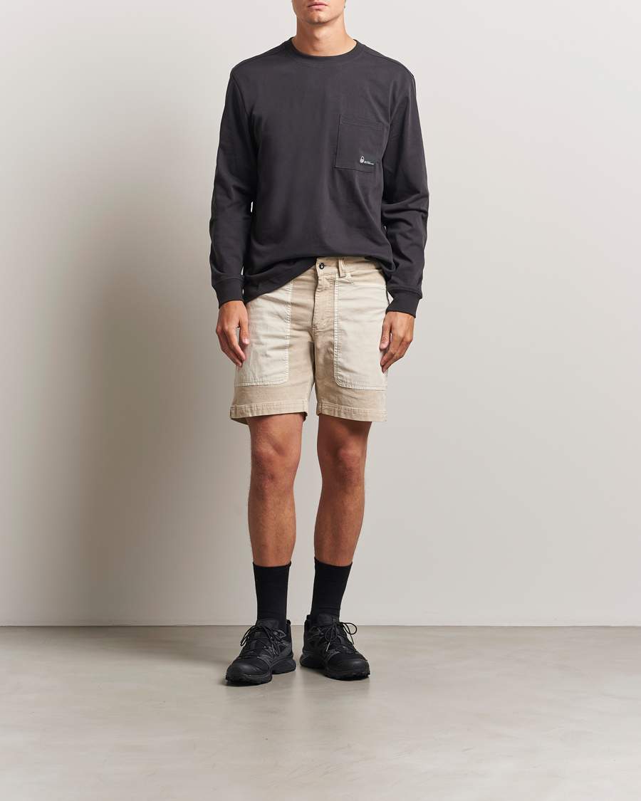 Sail Racing Blocked Corduroy Shorts Feather Grey
