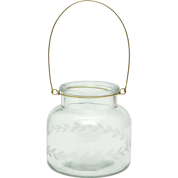 Glaswindlicht mit Henkel Rom