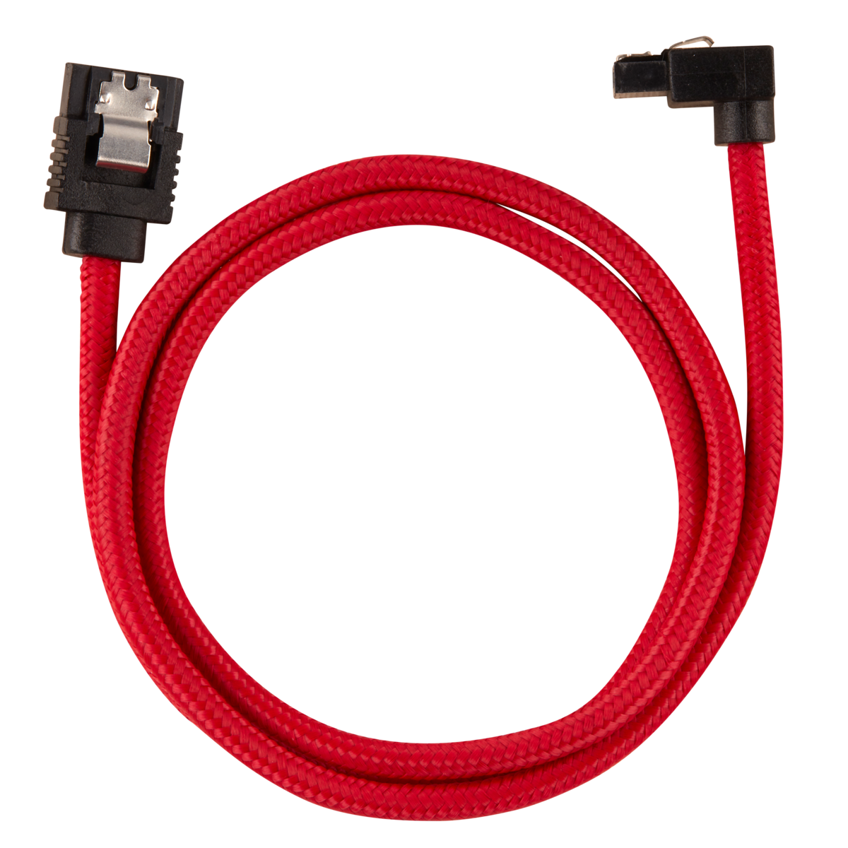 Corsair SATA gainé coudé - 60 cm - rouge