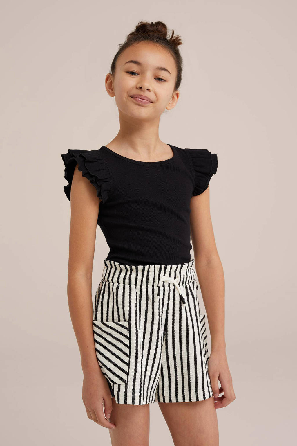 WE Fashion T-shirt zwart