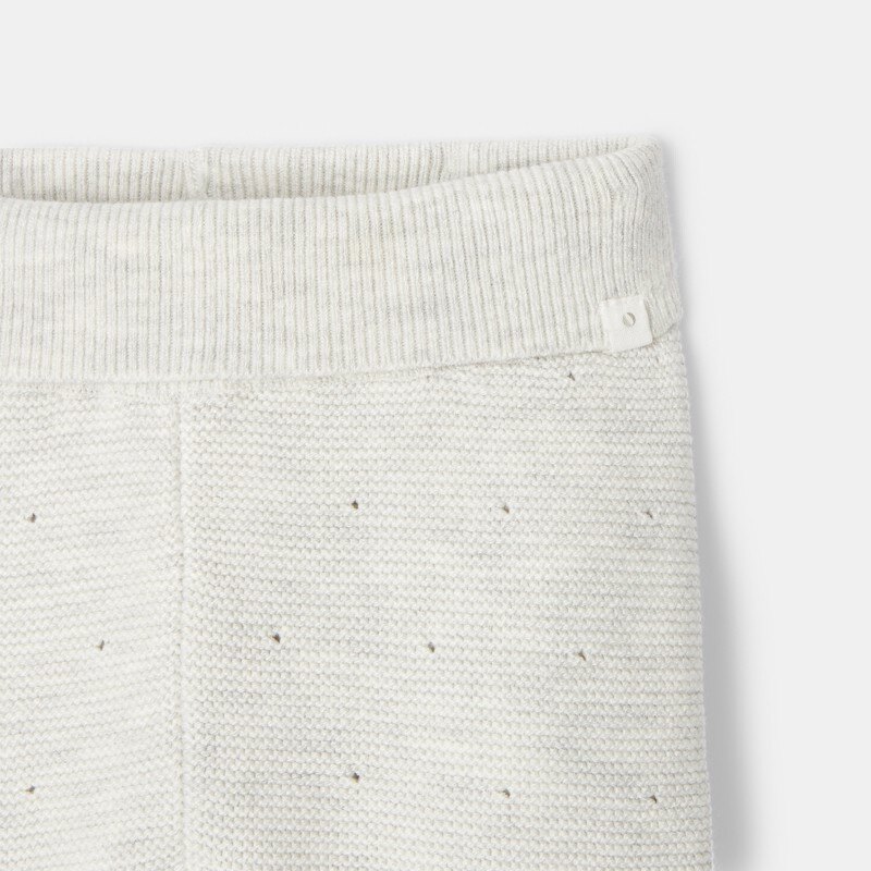 Pantalon en tricot point mousse blanc naissance Absorba Blanc