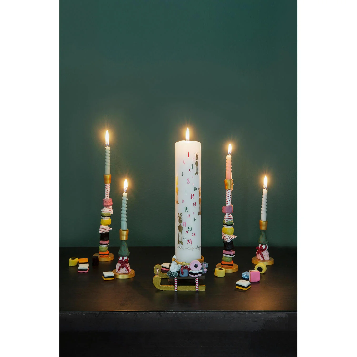 Medusa Copenhagen  Lysestage kertelys sukkertop - 19,5 cm