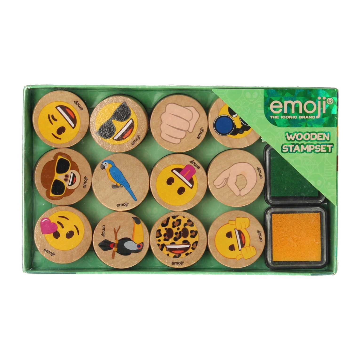 Emoji Houten Stempelset