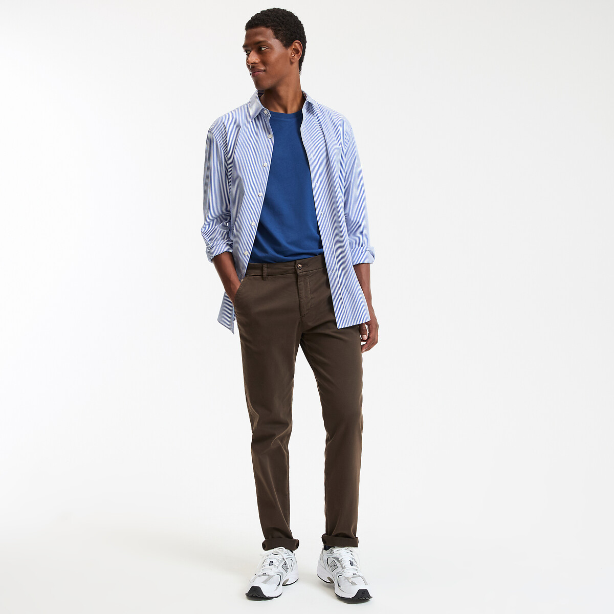 COLEÇÕES LA REDOUTE<br>Cuecas chino regulares, Assinatura FRANÇOIS