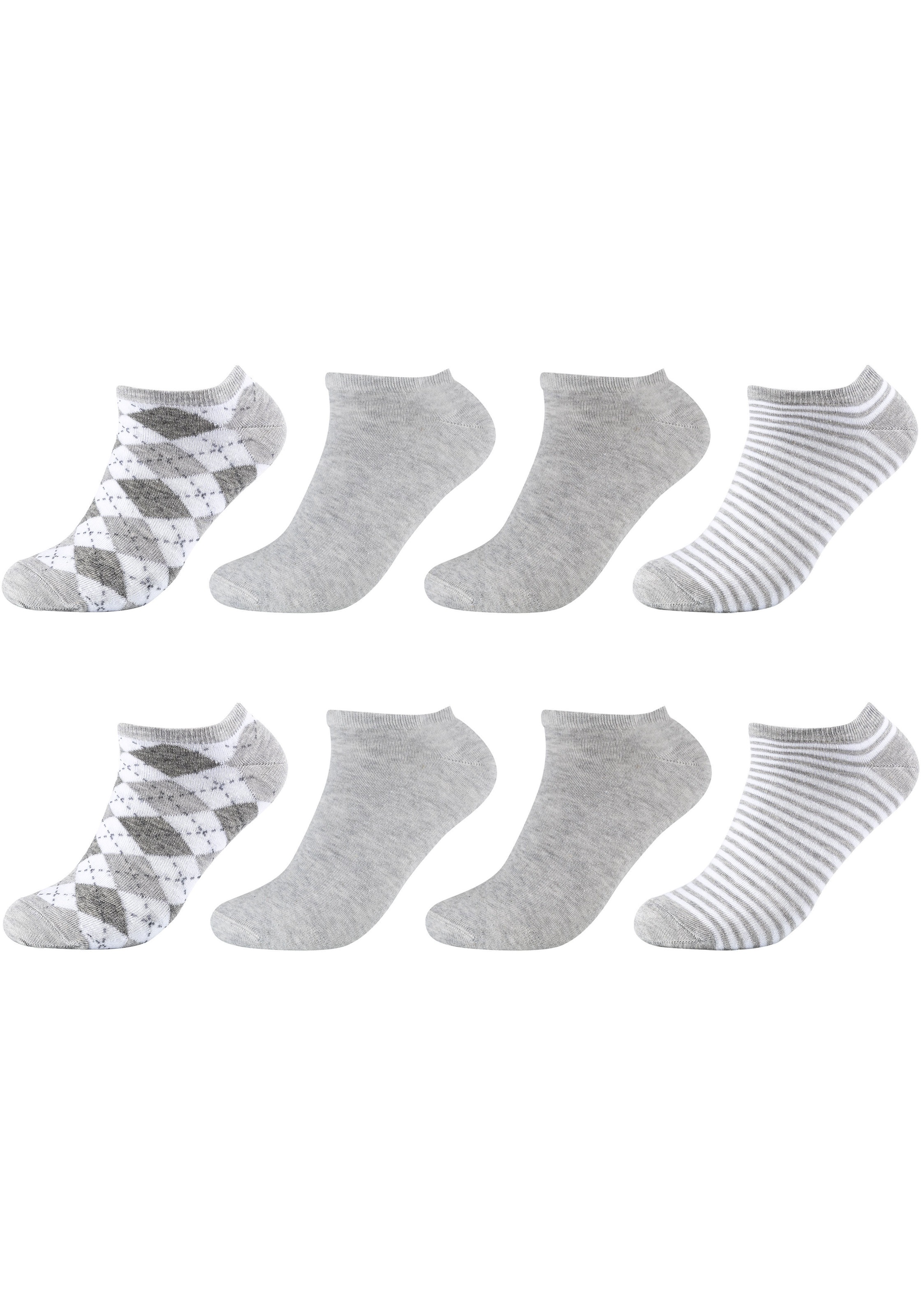 s.Oliver Kurzsocken »essentials« 4 Paar tlg. mit verschiedenen Designs