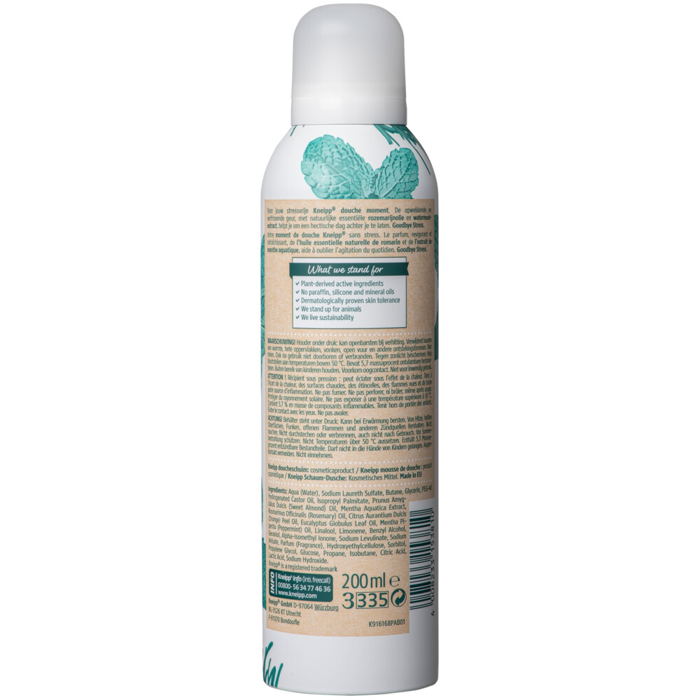 6x Kneipp Douche Foam Goodbye Stress200 ml