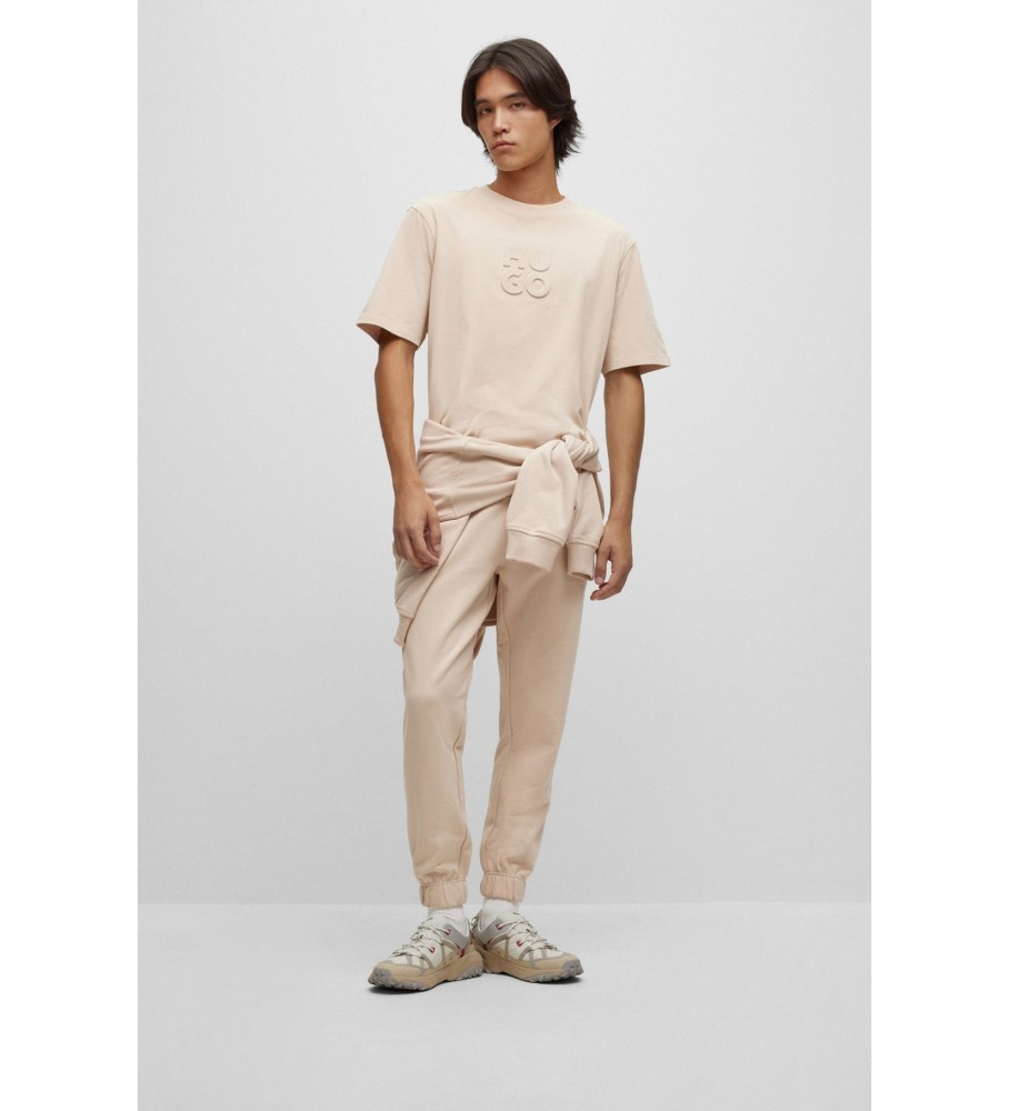 Camiseta bege HUGO Dleek