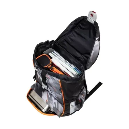 DerDieDas Schulrucksack-Set ErgoFlex Exklusiv LED Cyber Dino, 5-teilig