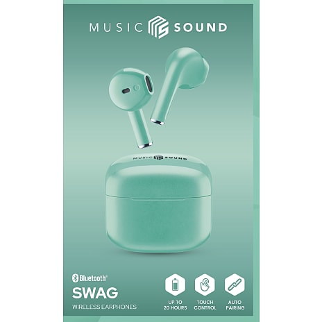 Music Sound Swag TWS trådløse in-ear høretelefoner - grøn