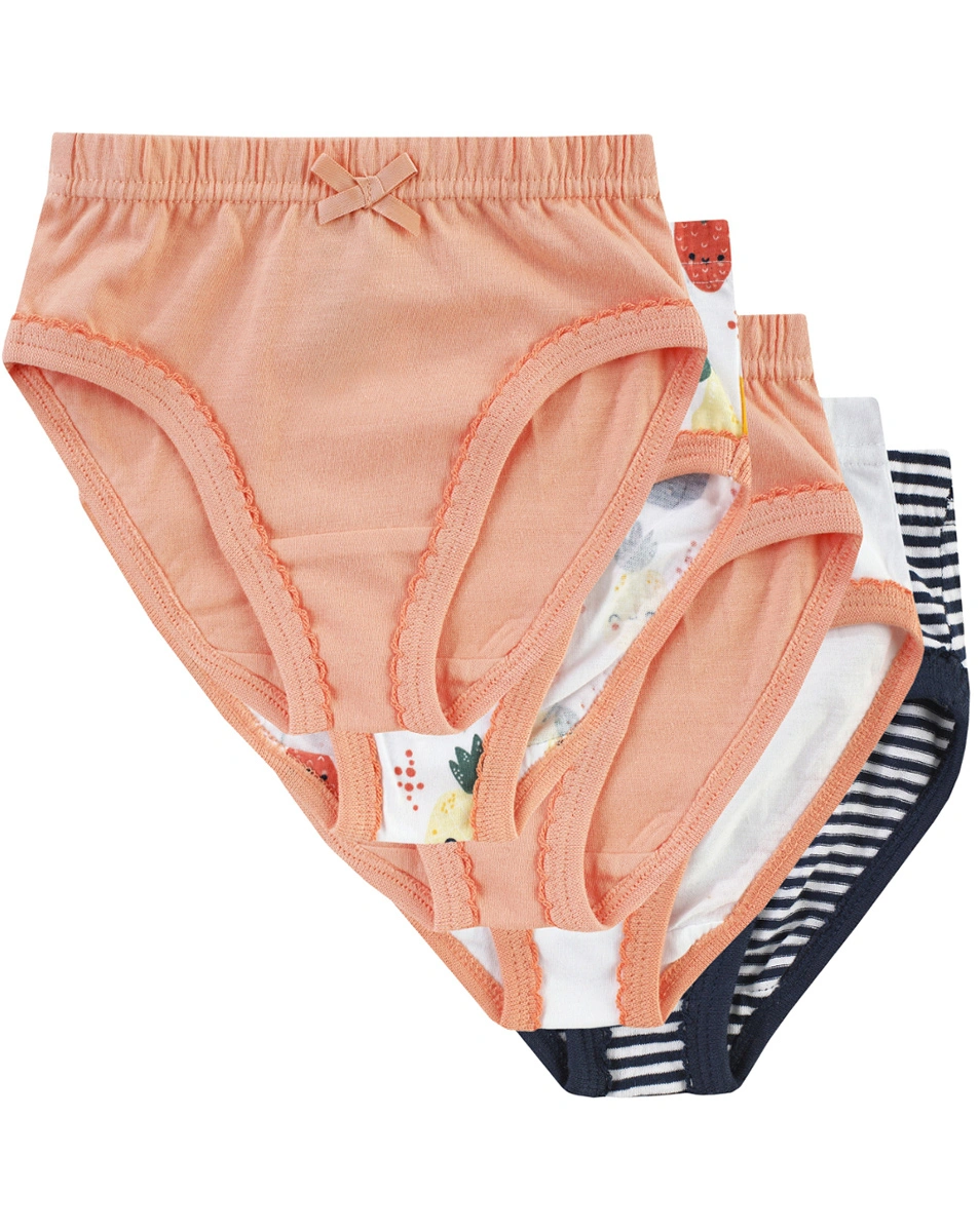 Slip FRUITS 5er-Pack in peach/navy