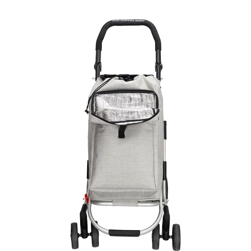 Beagles Shop&Go Boodschappentrolley 4-Wielen Grijs
