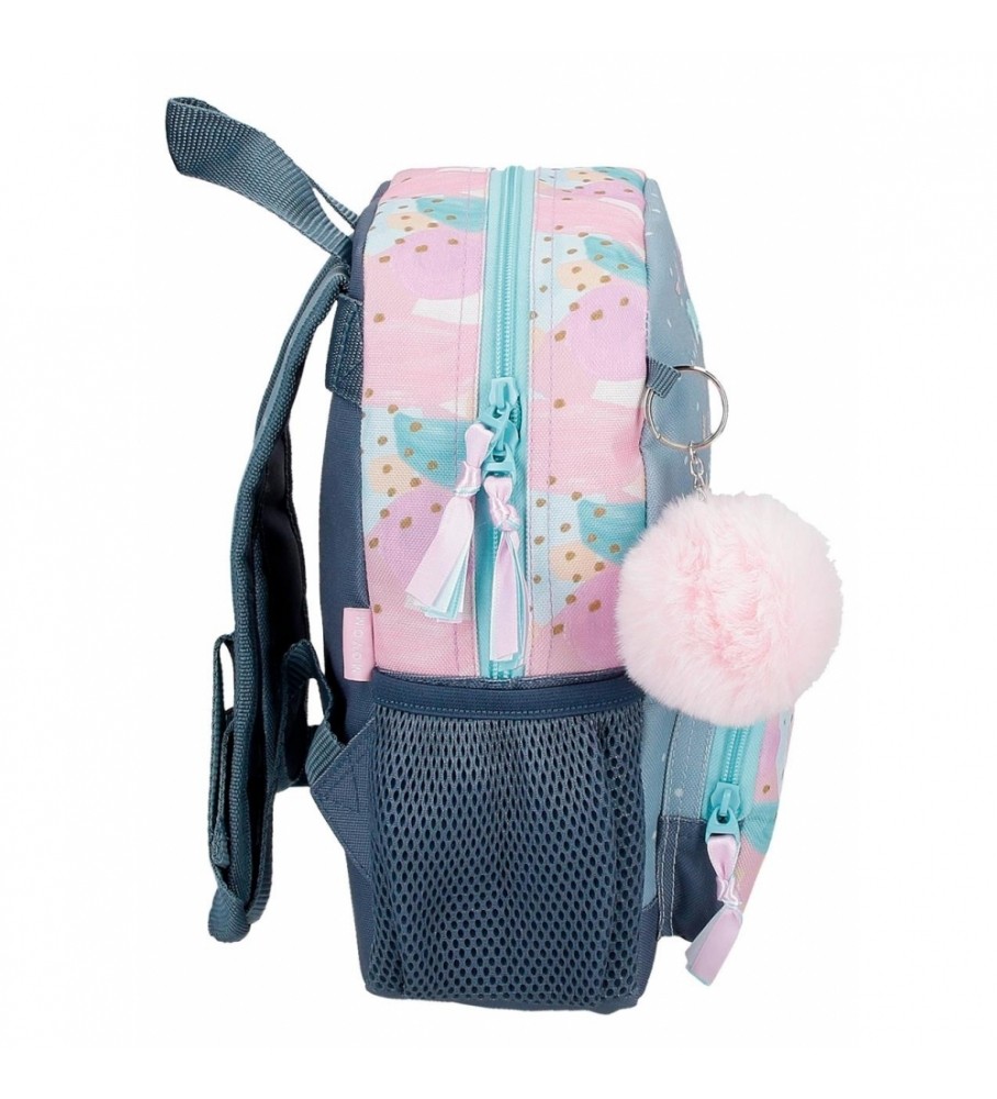 Mochila pequena Movem Give Yourself Time Adaptável Azul