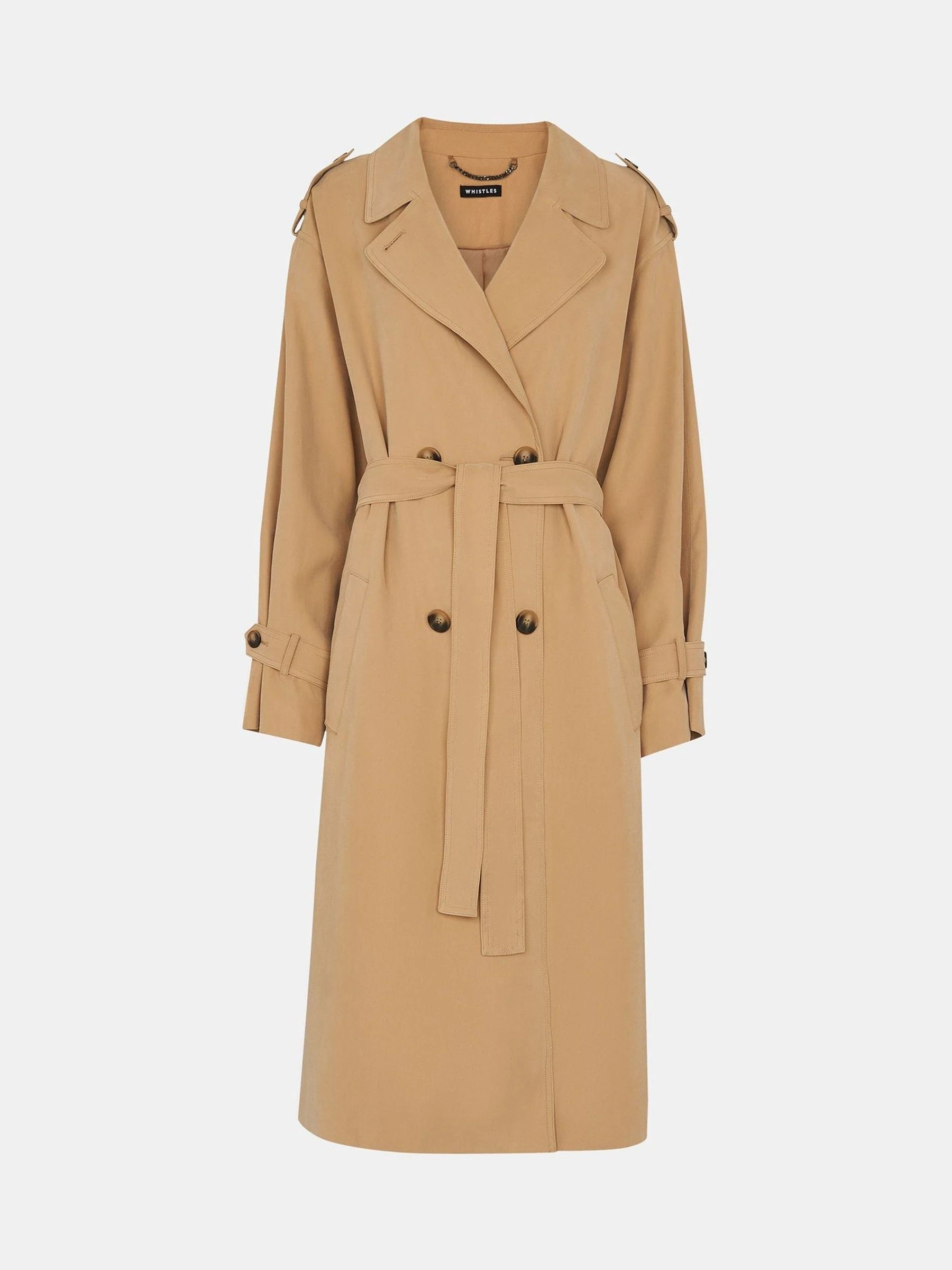 Whistles Riley huidskleur trenchcoat