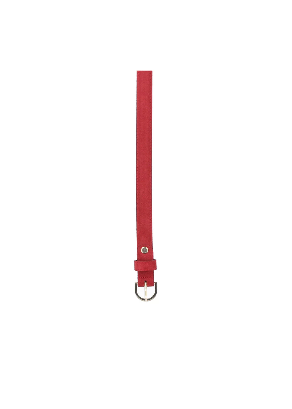 CEINTURE FLORENTINA VELOURS ROUGE