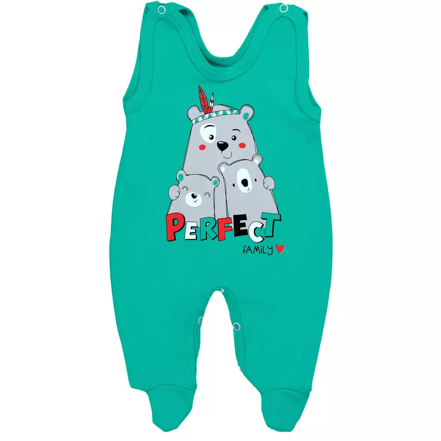 TupTam Baby Strampler mit Aufdruck Spruch 5er Pack graugrün