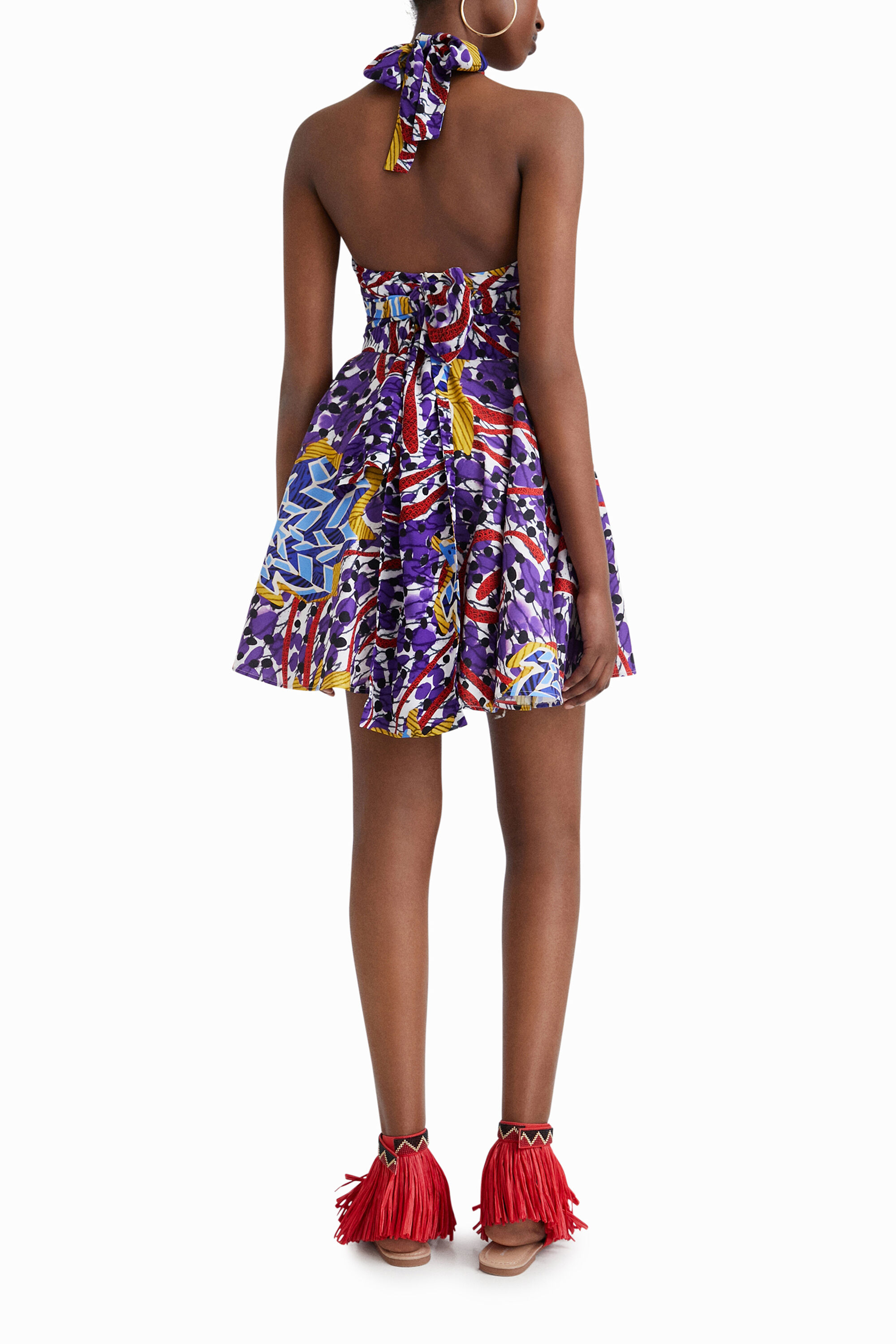 Robe courte lacée Stella Jean