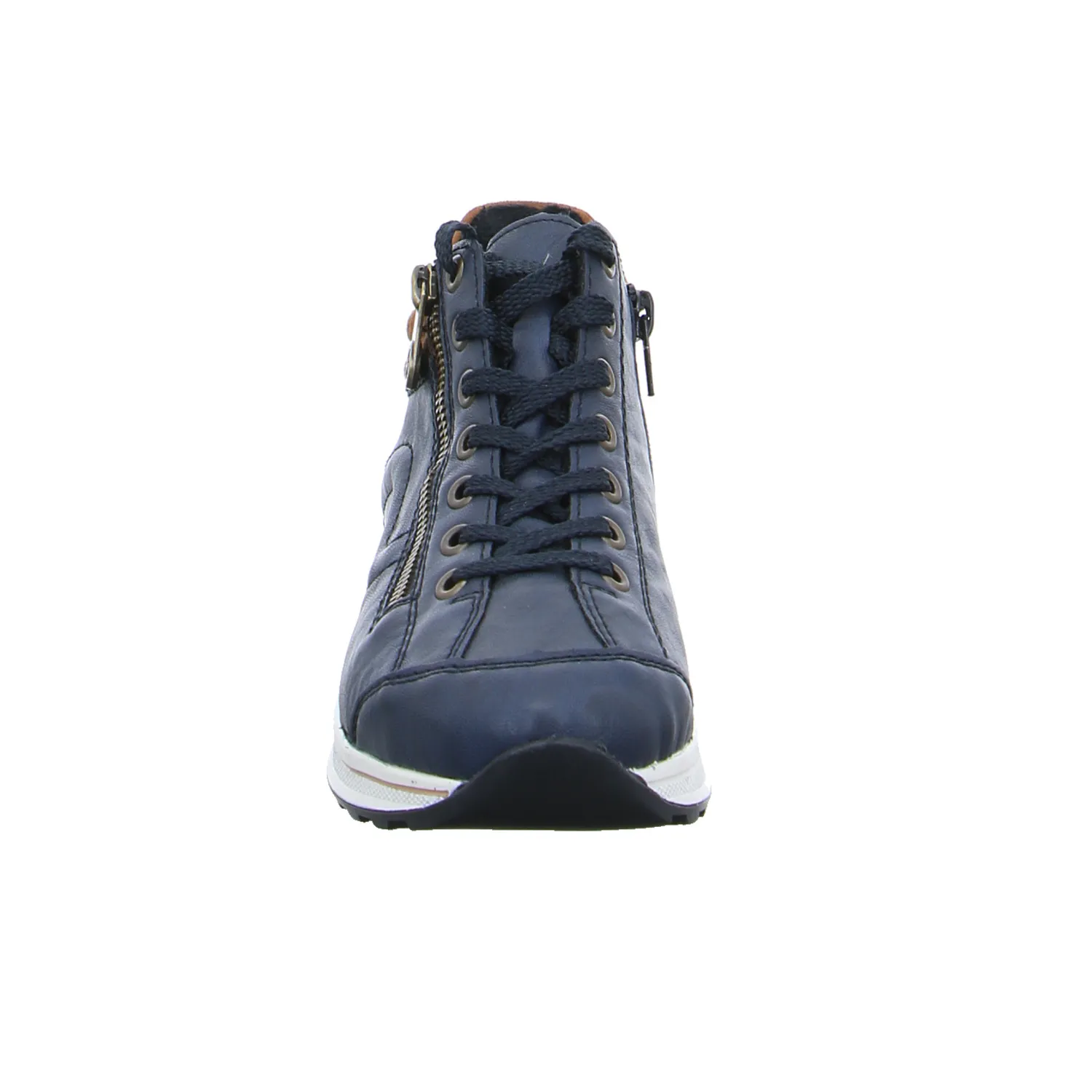 RIEKER Comfort-Mid Cut Sneaker Blau Lederimitat