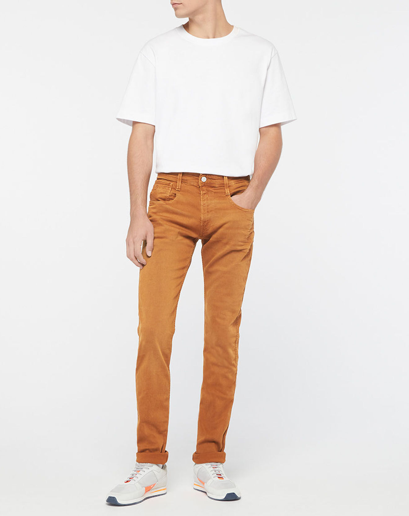 Replay Jean Slim Bull Denim Anbass camel
