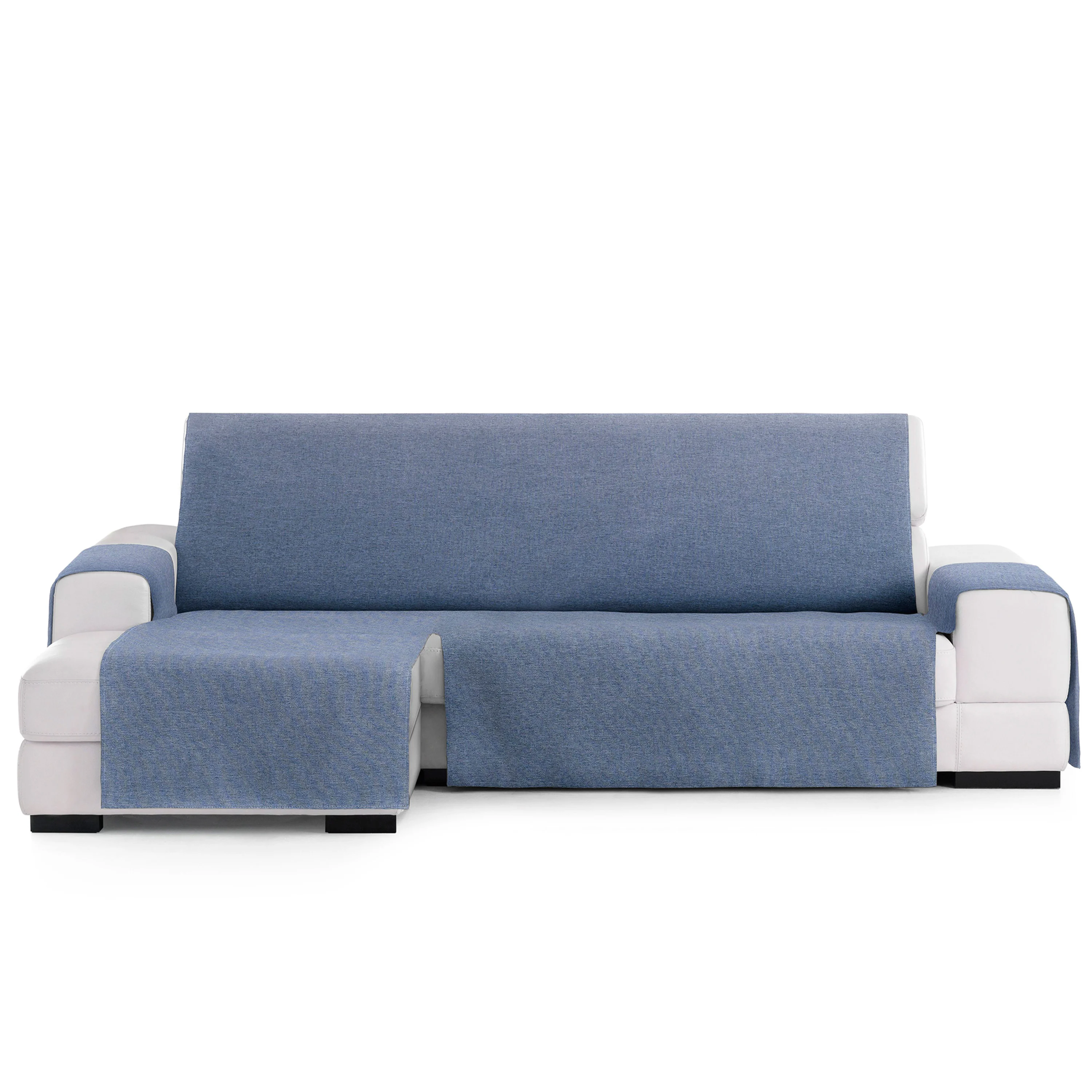 Capa protetora Vipalia para chaise longue esquerda 240, azul, modelo Brisa