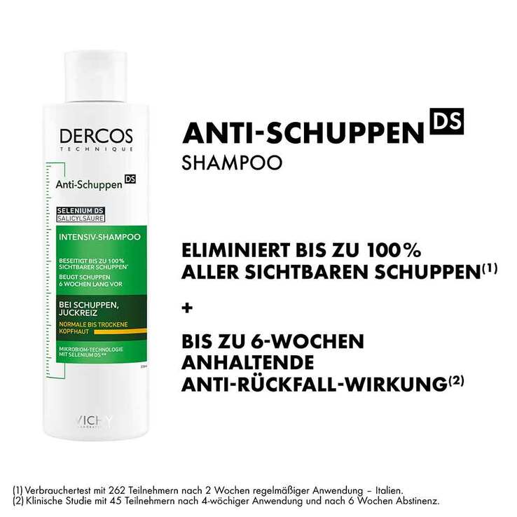 Vichy Dercos Anti-Schuppen Shampoo trockene Kopfhaut , 2X390 ml