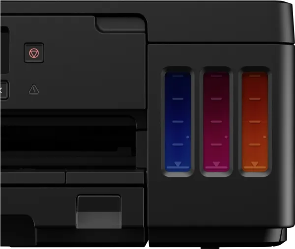 Canon PIXMA G5050 - Printer - farve - Duplex - blækprinter - kan genopfyldes - A4/Legal - op til 13 ipm (mono) / op til 6.8 ipm (farve) - kapacitet: 350 ark - USB 2.0, LAN, Wi-Fi(n)