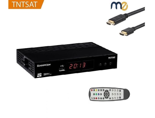 TRIAX - Décodeur TNT TNTSAT Satellite Récepteur TNT décodeur - + câble HDMI 1.5 M...