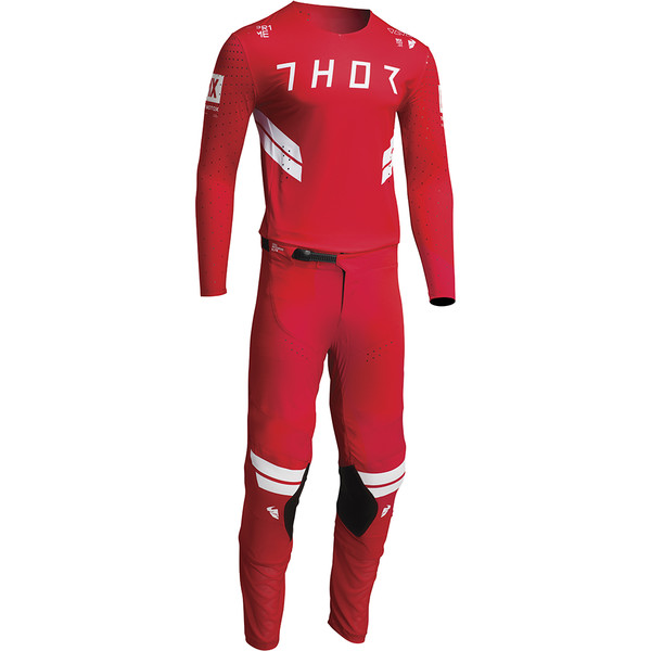 Thor Motocross - Pantalon Prime Hero Rouge / Blanc
