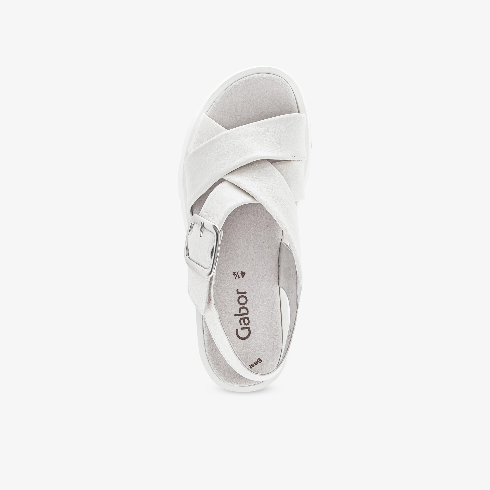 Gabor Damen Plateausandalen weiß