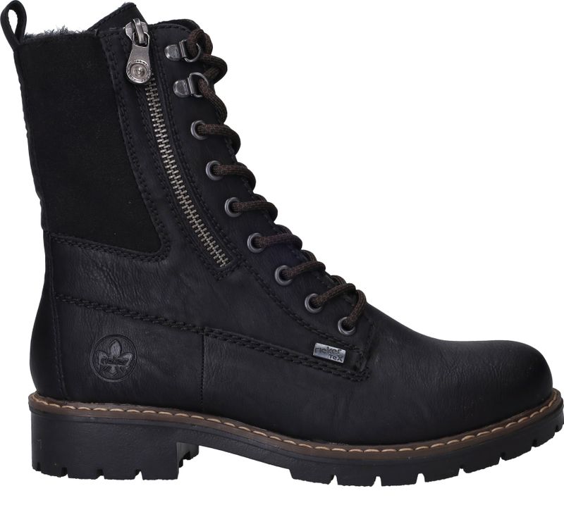 Rieker Veterboots Zwart Dames
