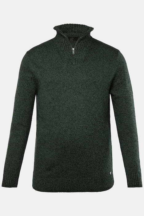 JP 1880 Troyer, TwoTone-Strick, Zippkragen, bis 7 XL