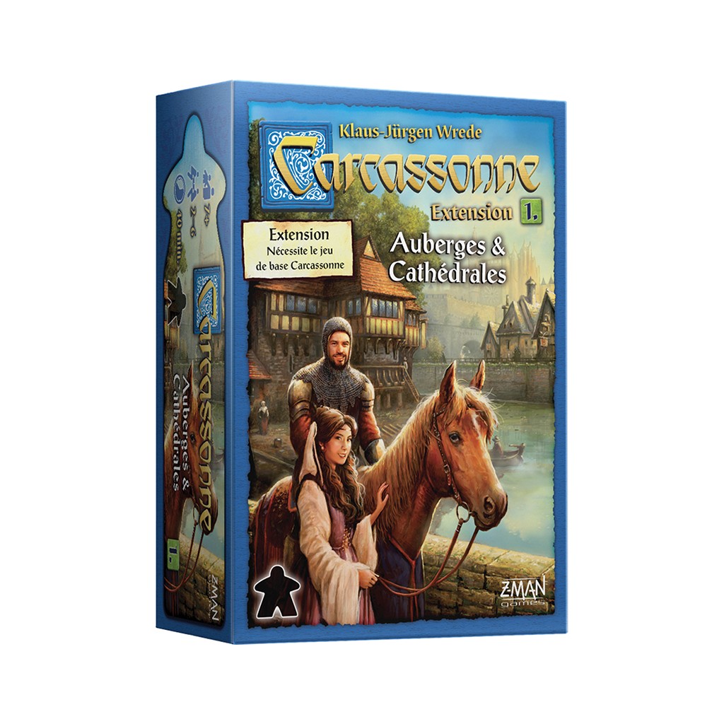 Carcassonne : Extension 1 - Auberges et Cathédrales - Occasion